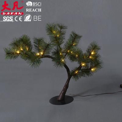 China Factory 60cm Hot Sale Decorative Led Pine Tree Light Christmas Home Festival Yard Pine With Led Light Garland for sale