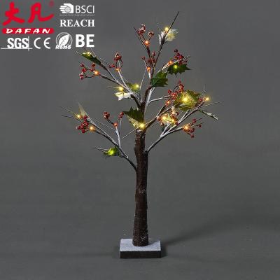 China Snow Tree Light LED White Lighting Christmas Tree Lamp Warm Night Desk Lights for sale