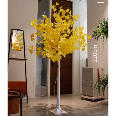 China Iron/250cm Large Plastic/Customizable Height Holiday Decoration Waterpoof Ginkgo Tree Light Christmas Tree Christmas Decoration Led for sale