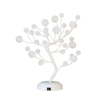 China Battry Tree Light Battery USB Provided Table Decoration Cavity Led RGB Lighting Color Changing Crystal Ball Light for sale