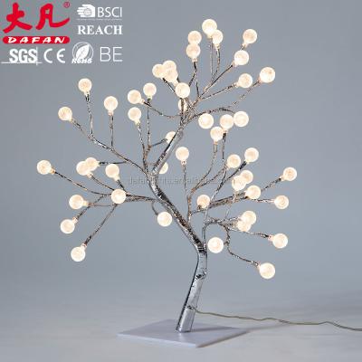 China Indoor Decoration Christmas Holiday Indoor Adapter Powered Branch Led Tabletop Fairy Lights Tree Decorated Tree for sale