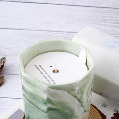 China Best Selling Scented Candle Green Aromatherapy Scented Bottles Ceramic Candle Containers Scented Candles Wholesale for sale