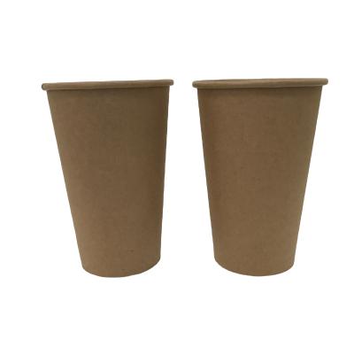 China Disposable Single Wall Paper Coffee Cup With Lids Logo Printed Disposable Craft Customized Style Packaging Color Feature Eco Material for sale