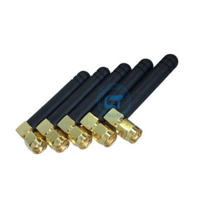 China Wifi 2.4G 2.5G 433MHZ 866MHZ 915MHZ SMA Rubber Connector 2DB Rubber GSM 900/1800/1900 MHz Antenna for sale