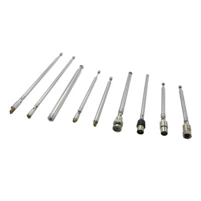 China 4 Section Brass Rod Antenna For RF Remote Controller , Radio TV Telescopic Rod Antenna for sale