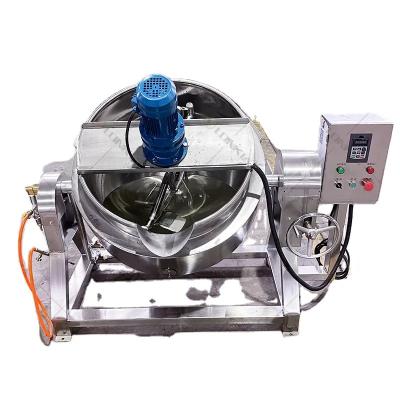 China Hot Selling Vegetable Processing Plant 2023 Gas Heating Automatic Planetary Stirring Pot / Cooking Mixer / Jacketed Kettle for sale