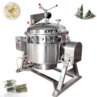 China High Efficiency Easy Operation Automatic XinLongjia Pressure Steam Natural Gas Cherry Jam Sauce Pork Ribs Mixing Kettle Machine for sale