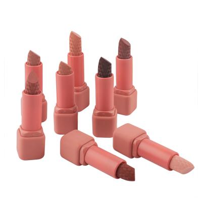 China Wholesale Waterproof Professional Cruelty Free Vegan Pink Tube Private Label Nude Lipstick for sale