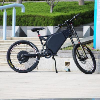 China Full 3000w 72v green power steel suspension electric bike with lithium battery mtb ebike for sale