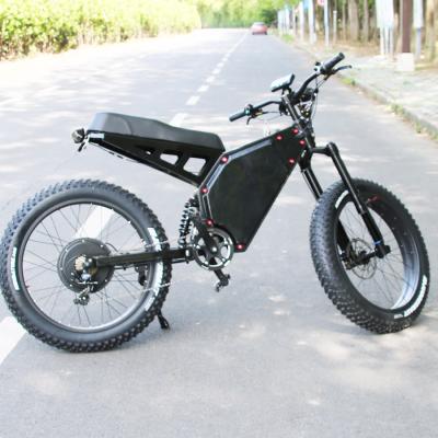 China 72V 3000W Mountain Electric Snow Bike Full Suspension Factory Steel Fat Big Tire Electric Bicycle Ebike for sale