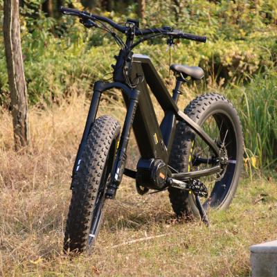 China Fat ebike aluminum mid drive warthog MD750 electric bike with double 2 batteries ebike factory direct for sale