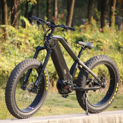 China Bafang ultra full suspension G510 aluminum mountain ebike mid drive warthog 48V 750W electric bike MD750 fat for sale