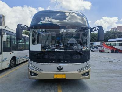 China Euro 6 dubbele deuren gebruikte bedrijfsbussen met extra groot bagagehuis Te koop