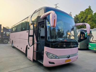 China Luxe Roze Gebruikte Yutong Bussen Euro 5 LHD Gebruikte Diesel Shuttle Bus Te koop Te koop