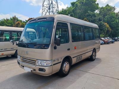 China Golden Dragon Vans pequeñas usadas 19 asientos Euro 4 LHD AC con transmisión manual en venta