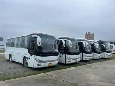 China Dieselgebruikte stadsbus 33 zitplaatsen Maximale snelheid 100 km/h Euro 5 Handmatige tweedehandsbus Te koop