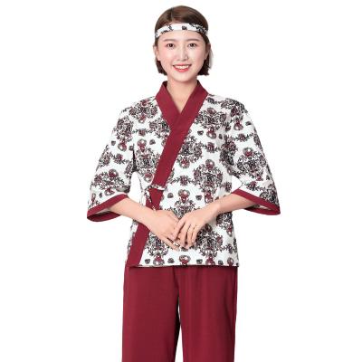 China Hot Selling Custom Made High Quality Modern Japanese Style Catering Uniform Chef Suit Catering Uniform for sale