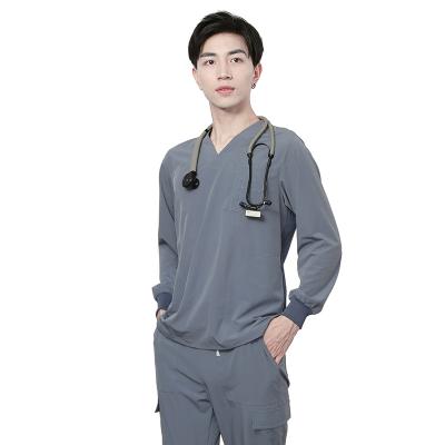 China Professional Custom Made Doctor Factory Suit Long Sleeve Gray Wholesale Eco-Friendly Design for sale