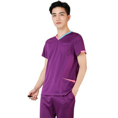 China Good Quality Wrinkle Resistant Shorts Sleeve Shirt Nurse Physician Doctors Work Clothes for sale