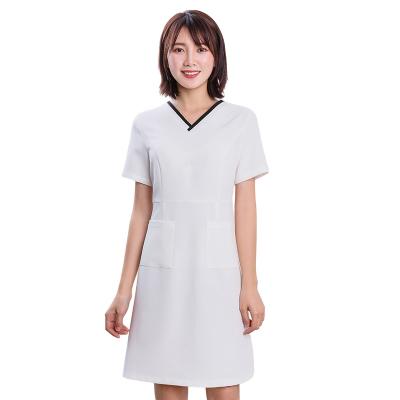 China Custom Made Breathable Polyester Cotton Shorts Sleeve Women Surgical Scrub Set Doctors Suits Nurse Uniform Clothes for sale