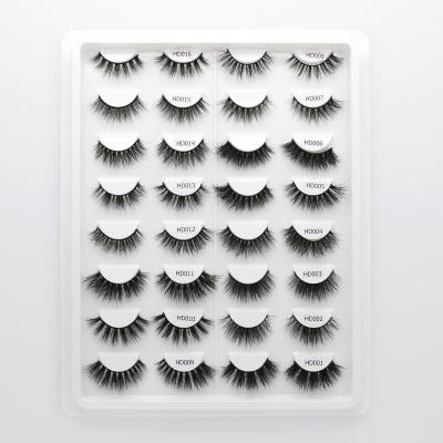 China Best Selling High Quality Natural Soft False Eyelashes Dense Edged Natural Thick Eyelash for sale