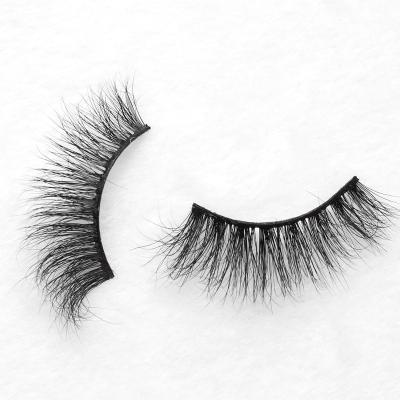 China Top Selling Natural 3D Mink Long Highlights Eyelashes for sale