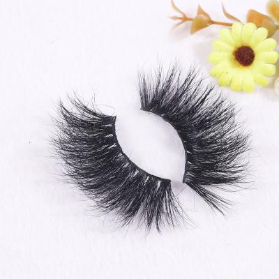 China Wholesale 100% Siberian Mink Fur 25mm Long Real Natural Eyelashes 3D Mink Lashes for sale