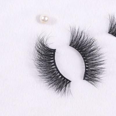 China Long Natural Loose Strands Pick 25mm Dramatic 3D Mink Lashes for sale