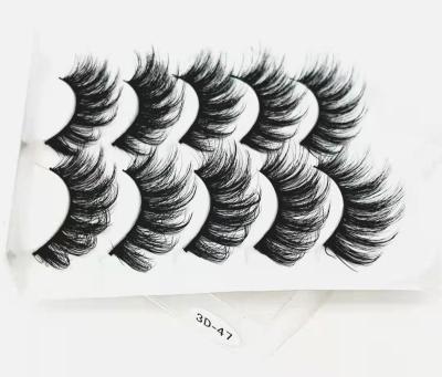 China Kroean PBT Five Pair 3d Faux Mink Eyelashes 3d-46 for sale