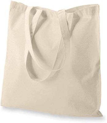 China Plain Customized Foldable Soft Comfortable Natural Recycled Reusable Reusable Cotton Canvas Bag for sale