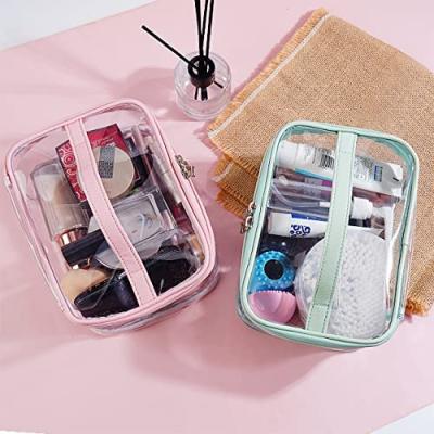 China Durable/Recyclable/Folding Metal Travel Toiletry Zipper Storage Premium Clear Waterproof Makeup Pouch Cosmetic Bag for Cute Gift for sale