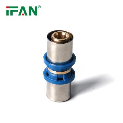 China IFAN 57-3 Top Brass Fittings Brass PEX-Al-PEX 16mm-32mm Press Brass Fittings for sale