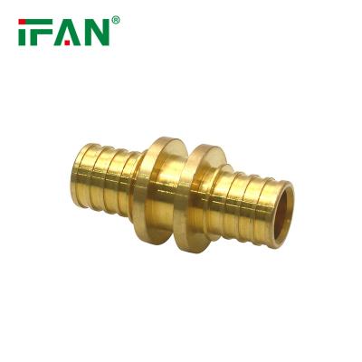 China IFAN Durable 16-32mm High Quality PEX Slipping Brass PEX Fittings Pipe Fittings Nipple Connectors for sale