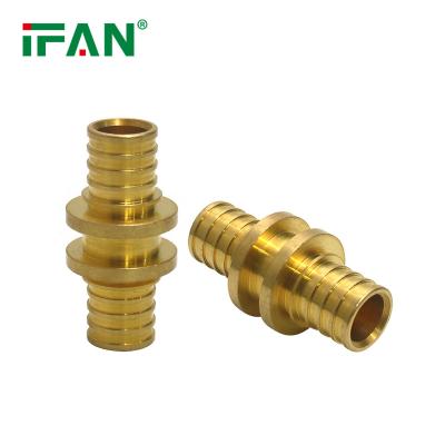 China IFAN PN25 PEX Fittings 20mm PEX Durable Full Size Heat Resistant Brass Al PEX Pipe Slide Fitting for sale