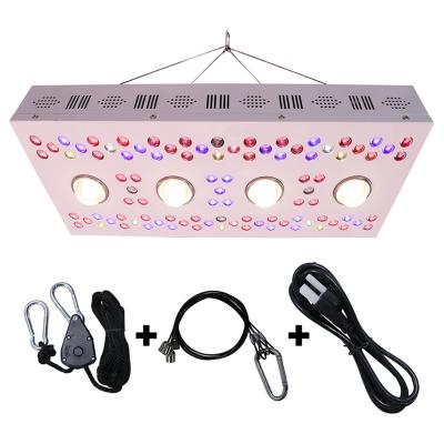 China Free Shipping Hot Sale SJV-COB-1000 Bridgelux 650 Watt COB VEG+BLOOM+COB Real Power Dimmable LED Grow Light To Seed VEG Flower Stage for sale