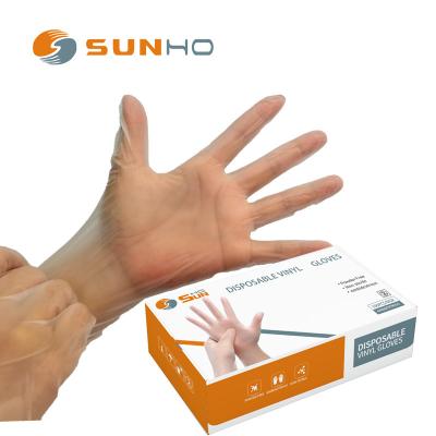 China Cheap Food Hand Exam Vinyl Gloves Anti-Slip Vinyl Gloves Powder Free Gloves for sale