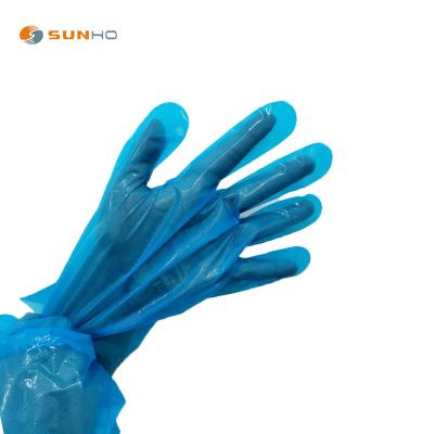 China Durable Household Working Gloves OEM Waterproof Work Gloves Men Hand Protective PE Plastic Gloves for sale