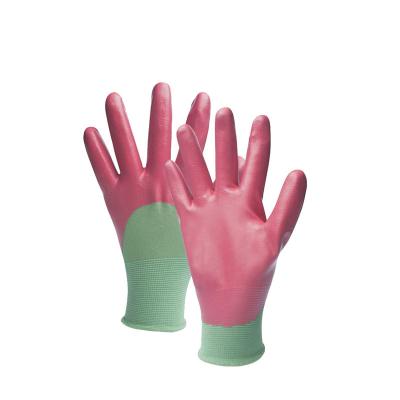 China Wholesale Breathable/Comfortable/Flexible/Durable Safety Work Gloves Micro Foam Nitrile Coated Seamless Knit Nylon Gloves for sale