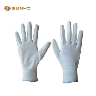 China Sunnyhope 13G Comfortable And Fantion Colorful PU Coated Gloves Cheap Safety Work Contact Gardening Gloves for sale