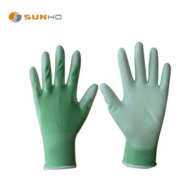 China Comfortable and Fantion Colorful Sunnyhope 13G PU Coated Gloves Customization PU Coated Garden Gloves for sale