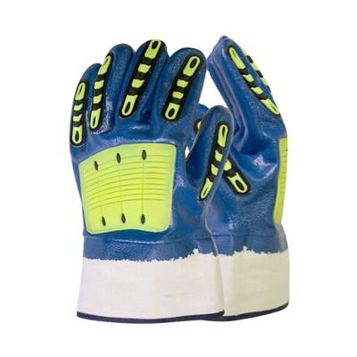 China Sunnyhope High Impact Work Gloves Safety Mechanical Work Gloves With TPR for sale