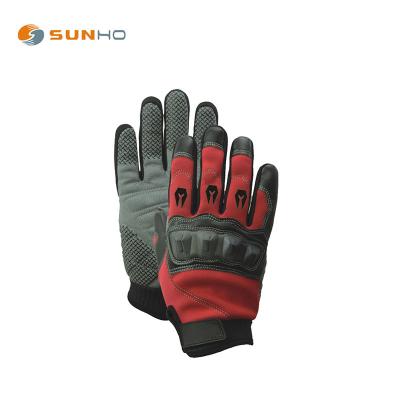 China GENERAL USE ANTI-IMPACT GLOVES Sunnyhope 13 Gauge HPPE Coating with Nitrile Sandy Finish Coated on Palm and Fingers. Back with impact construction gloves from TPR for sale