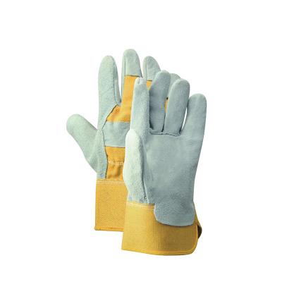 China Anti-Static Leather Industrial Gloves Women Work Safety Mechanic Hand Protective Insulated Welding Gloves For Work for sale