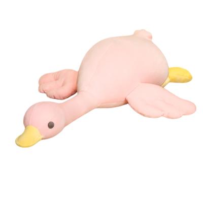 China Large Custom Cute Soft Stuffed Animal Goose Plush Sleeping Toys For Baby - Doll Gift Home Decoration for sale