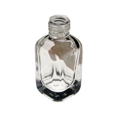 China Cosmetic Custom Private Label Clear Empty Glass Nail Polish Empty Bottle 5ml 8ml 10ml 15ml With Brush for sale