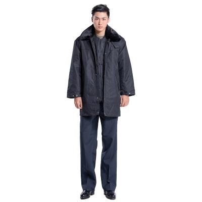 China Wholesale Anti-static Mens Winter Security Gatekeeper Workwear Thick Uniform Coat Padded Jacket for sale