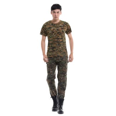 China Tactical Short Sleeve Men's Clothing Military Uniforms Cotton Summer Camouflage Combat Army Shirts Breathable Shirt for sale