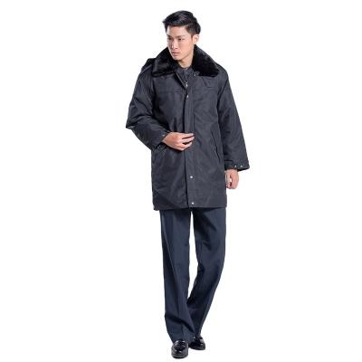 China Wholesale Anti-static Mens Winter Security Gatekeeper Workwear Thick Uniform Coat Padded Jacket for sale