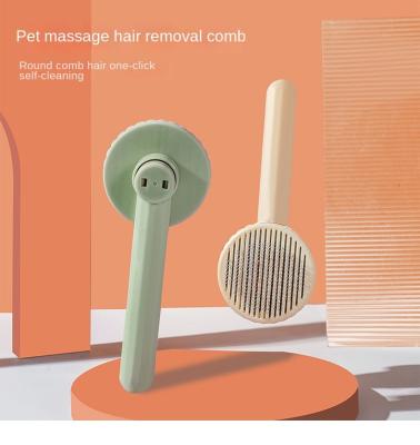 China Viable Wholesale Cat Grooming Massage Comb Pet Massage Hair Removal Comb Dog Needle Comb for sale