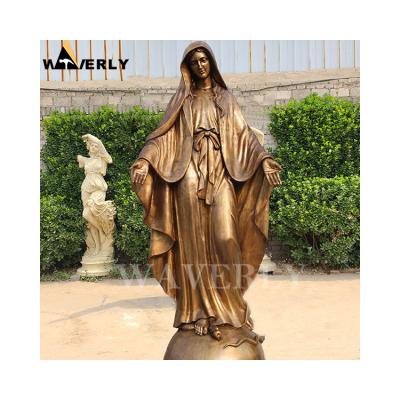 China Bronze Casting Virgin Mary Statues Molds For Sale Wholesale Bronze Size Europe Virgin Mary Catholic Virgen Maria Life for sale